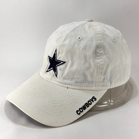 Dallas Cowboys NFL Strap Back Cap Hat Reebok Navy White Football Adult Mens - Picture 2 of 16